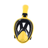 Maxbell Diving Mask Full Dry Lightweight Scuba Diving Goggles Silicone Swimming Mask LXL yellow