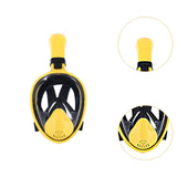Maxbell Diving Mask Full Dry Lightweight Scuba Diving Goggles Silicone Swimming Mask LXL yellow