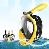 Maxbell Diving Mask Full Dry Lightweight Scuba Diving Goggles Silicone Swimming Mask LXL yellow