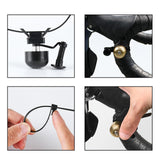 Maxbell Bike Bell Lightweight Riding Accessories for Mountain Bikes Outdoor Fittings Black