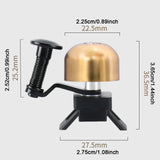 Maxbell Bike Bell Lightweight Riding Accessories for Mountain Bikes Outdoor Fittings Gold