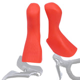 Maxbell 2Pcs Cycling Accessories Scratch Resistant Non-slip Bike Shifter Lever Cover red