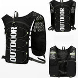 Maxbell Hydration Vest Adjustable Hydration Backpack Pack for Camping Biking Jogging black