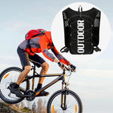 Maxbell Hydration Vest Adjustable Hydration Backpack Pack for Camping Biking Jogging black