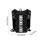 Maxbell Hydration Vest Adjustable Hydration Backpack Pack for Camping Biking Jogging black