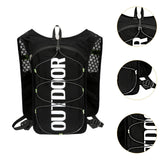 Maxbell Hydration Vest Adjustable Hydration Backpack Pack for Camping Biking Jogging black