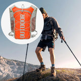 Maxbell Hydration Vest Adjustable Hydration Backpack Pack for Camping Biking Jogging orange