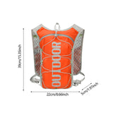 Maxbell Hydration Vest Adjustable Hydration Backpack Pack for Camping Biking Jogging orange