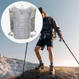 Maxbell Hydration Vest Adjustable Hydration Backpack Pack for Camping Biking Jogging grey