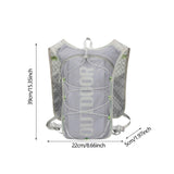 Maxbell Hydration Vest Adjustable Hydration Backpack Pack for Camping Biking Jogging grey