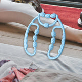 Maxbell Leg Massager Roller Handheld Deep Tissue Massage Tool for Flexibility Training Runner Sports Blue