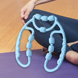 Maxbell Leg Massager Roller Handheld Deep Tissue Massage Tool for Flexibility Training Runner Sports Blue