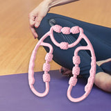 Maxbell Leg Massager Roller Handheld Deep Tissue Massage Tool for Flexibility Training Runner Sports Magenta