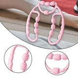 Maxbell Leg Massager Roller Handheld Deep Tissue Massage Tool for Flexibility Training Runner Sports Magenta