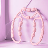 Maxbell Leg Massager Roller Handheld Deep Tissue Massage Tool for Flexibility Training Runner Sports Magenta