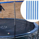 Maxbell 6 Pieces Trampoline Enclosure Pole Foam Sleeves Foam Tube Padding for Tubing Blue