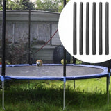 Maxbell 6 Pieces Trampoline Enclosure Pole Foam Sleeves Foam Tube Padding for Tubing Black