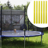 Maxbell 6 Pieces Trampoline Enclosure Pole Foam Sleeves Foam Tube Padding for Tubing Yellow