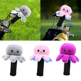 Maxbell Plush Sporting Equipment Wood Headcover Novelty Protector for Outdoor Sports grey