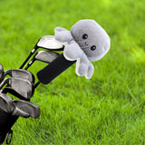 Maxbell Plush Sporting Equipment Wood Headcover Novelty Protector for Outdoor Sports grey