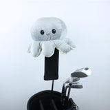 Maxbell Plush Sporting Equipment Wood Headcover Novelty Protector for Outdoor Sports grey