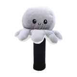 Maxbell Plush Sporting Equipment Wood Headcover Novelty Protector for Outdoor Sports grey