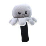 Maxbell Plush Sporting Equipment Wood Headcover Novelty Protector for Outdoor Sports grey