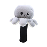 Maxbell Plush Sporting Equipment Wood Headcover Novelty Protector for Outdoor Sports grey