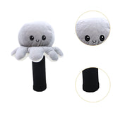 Maxbell Plush Sporting Equipment Wood Headcover Novelty Protector for Outdoor Sports grey