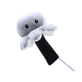 Maxbell Plush Sporting Equipment Wood Headcover Novelty Protector for Outdoor Sports grey