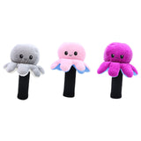 Maxbell Plush Sporting Equipment Wood Headcover Novelty Protector for Outdoor Sports grey