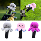 Maxbell Plush Sporting Equipment Wood Headcover Novelty Protector for Outdoor Sports grey