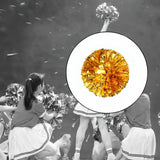 Maxbell Cheerleading Pom Poms with Finger Ring Bright for Games Competition Ceremony Gold