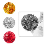 Maxbell Cheerleading Pom Poms with Finger Ring Bright for Games Competition Ceremony Gold