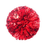 Maxbell Cheerleading Pom Poms with Finger Ring Bright for Games Competition Ceremony Red