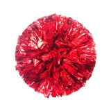 Maxbell Cheerleading Pom Poms with Finger Ring Bright for Games Competition Ceremony Red