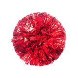 Maxbell Cheerleading Pom Poms with Finger Ring Bright for Games Competition Ceremony Red