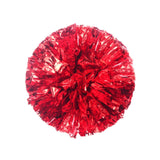 Maxbell Cheerleading Pom Poms with Finger Ring Bright for Games Competition Ceremony Red