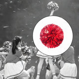 Maxbell Cheerleading Pom Poms with Finger Ring Bright for Games Competition Ceremony Red
