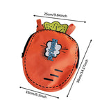 Maxbell Kids Backpack Cartoon Carrier Badminton Bag for Outdoor Sports Camping Girls Orange with Words