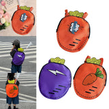 Maxbell Kids Backpack Cartoon Carrier Badminton Bag for Outdoor Sports Camping Girls Orange with Words