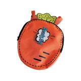 Maxbell Kids Backpack Cartoon Carrier Badminton Bag for Outdoor Sports Camping Girls Orange with Words