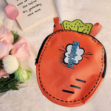 Maxbell Kids Backpack Cartoon Carrier Badminton Bag for Outdoor Sports Camping Girls Orange with Words