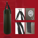 Maxbell Unfilled Heavy Punching Bag with Water Filling Inlet for Adults 9.4x29.5inch