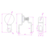 Maxbell Folding Bike Magnetic Buckle Lock Holder Cycling Accessories Repair Fittings