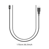 Maxbell Bicycle Power Meter Charging Cable Anti Tangle Fast Extra Long Charging Cord