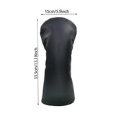 Maxbell Golfing Club Head Cover Fashion Anti Scratch with Soft Lining Lightweight Black DR