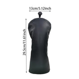 Maxbell Golfing Club Head Cover Fashion Anti Scratch with Soft Lining Lightweight Black FW