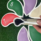 Maxbell 8Pcs Golf Iron Head Covers Waterproof Adults Fit Most Clubs Golf Club Covers
