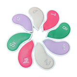 Maxbell 8Pcs Golf Iron Head Covers Waterproof Adults Fit Most Clubs Golf Club Covers